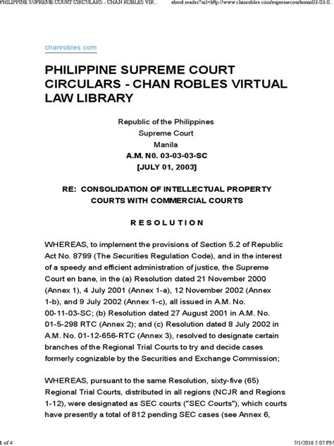 PHILIPPINE SUPREME COURT : CHAN ROBLES VIRTUAL .